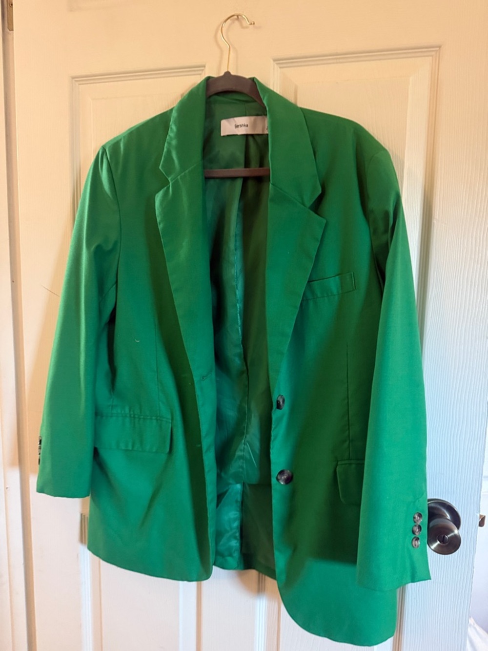 Bershka Green Blazer Jacket